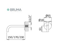 MEDIDAS CAÑO LAVABO LUSITANO BRUMA